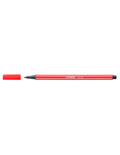 ROTULADOR PUNTA FIBRA MEDIA 1MM. PEN 68 ROJO NEON STABILO 68/040