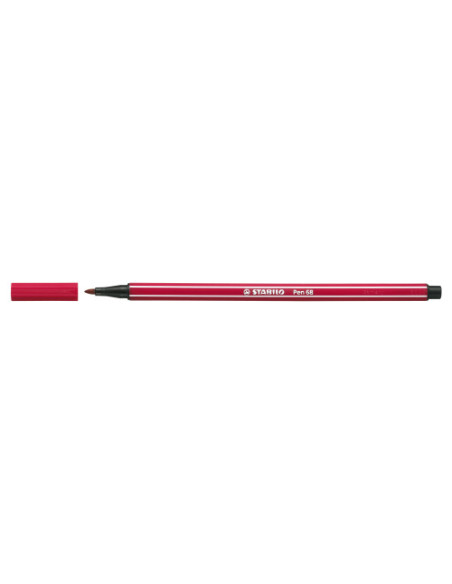ROTULADOR PUNTA FIBRA MEDIA 1MM. PEN 68 ROJO OSCURO STABILO 68/50