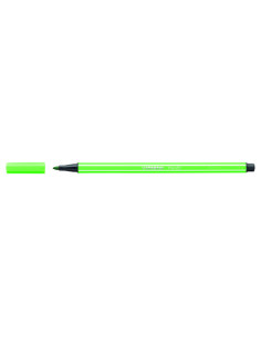 ROTULADOR PUNTA FIBRA MEDIA 1MM. PEN 68 VERDE HOJA STABILO 68/43