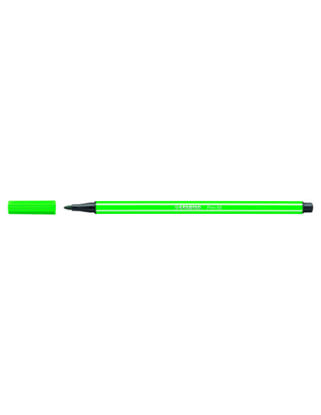 ROTULADOR PUNTA FIBRA MEDIA 1MM. PEN 68 VERDE STABILO 68/36