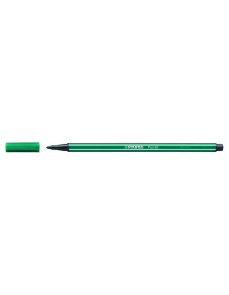 ROTULADOR PUNTA FIBRA MEDIA 1MM. PEN 68 VERDE TURQUESA STABILO 68/53