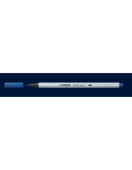 ROTULADOR STABILO PUNTA FIBRA PINCEL PEN 68 BRUSH AZUL STABILO 568/32