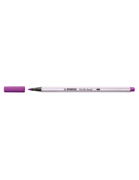 ROTULADOR PUNTA FIBRA PINCEL PEN 68 BRUSH LILA STABILO 568/58