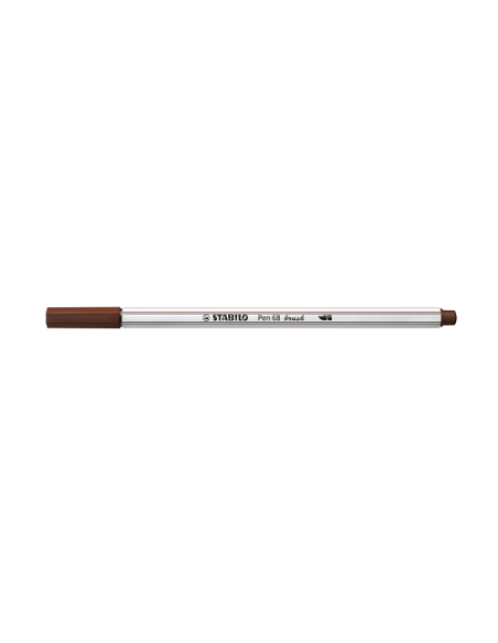 ROTULADOR STABILO PUNTA FIBRA PINCEL PEN 68 BRUSH MARRON STABILO 568/45