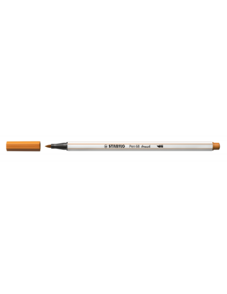 ROTULADOR PUNTA FIBRA PINCEL PEN 68 BRUSH OCRE OSCURO STABILO 568/89