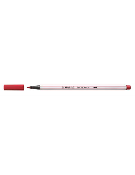 ROTULADOR PUNTA FIBRA PINCEL PEN 68 BRUSH ROJO OSCURO STABILO 568/50
