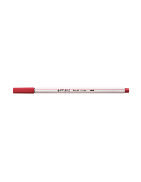 ROTULADOR STABILO PUNTA FIBRA PINCEL PEN 68 BRUSH ROJO OSCURO STABILO 568/50