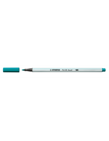 ROTULADOR PUNTA FIBRA PINCEL PEN 68 BRUSH TURQUESA STABILO 568/51