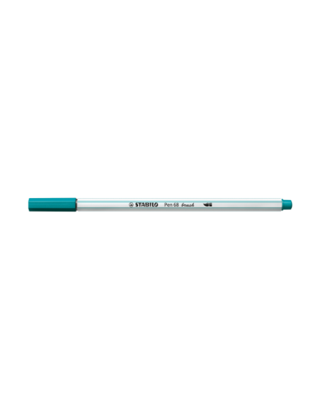 ROTULADOR STABILO PUNTA FIBRA PINCEL PEN 68 BRUSH TURQUESA STABILO 568/51