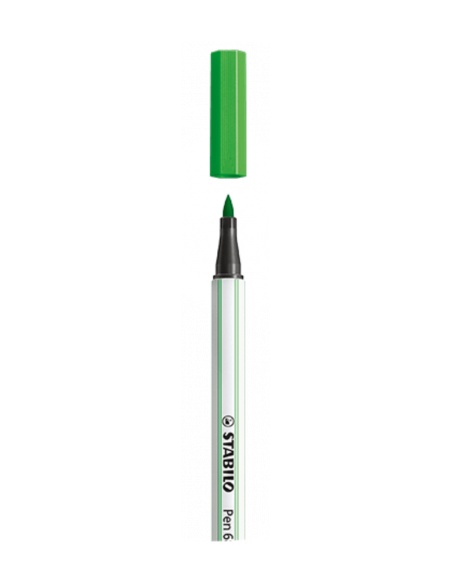 ROTULADOR PUNTA FIBRA PINCEL PEN 68 BRUSH VERDE CLARO STABILO 568/33