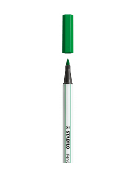 ROTULADOR PUNTA FIBRA PINCEL PEN 68 BRUSH VERDE STABILO 568/36