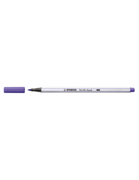 ROTULADOR PUNTA FIBRA PINCEL PEN 68 BRUSH VIOLETA STABILO 568/55