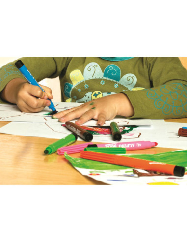 ROTULADORES ALPINO MAXI PUNTA GRUESA COLORES...