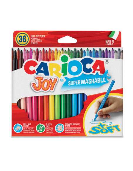 CAJA 36 ROTULADORES COLORES JOY CARIOCA 40616