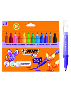 ESTUCHE 12 ROTULADORES CONFORT JUMBO ROTULADORES BIC 517250
