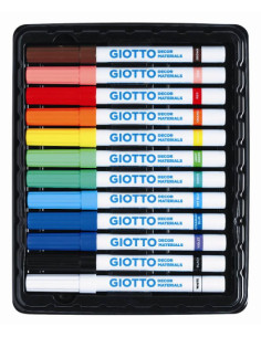 ESTUCHE 12 ROTULADORES DECOR MATERIALS GIOTTO F45340000 2