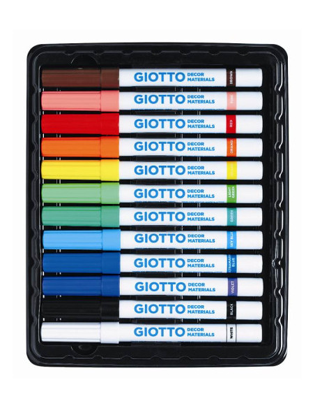 ROTULADORES DECOR MATERIALS GIOTTO F45340000 ESTUCHE 12
