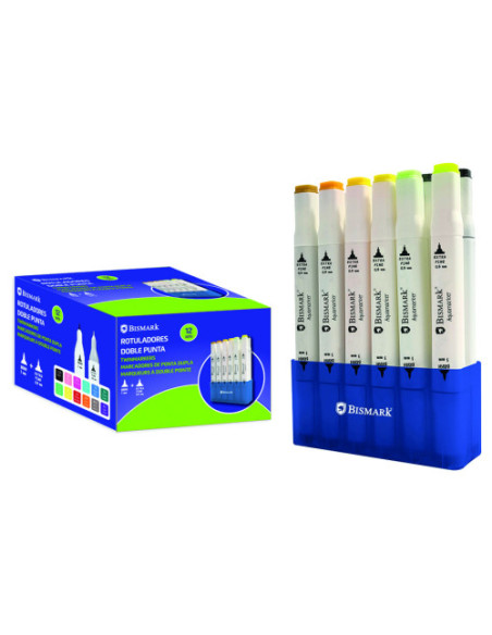 ESTUCHE 12 ROTULADORES DOBLE PUNTA 12 UND BISMARK 331978