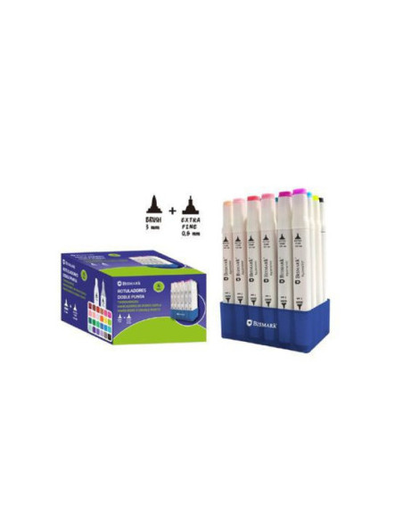 ESTUCHE 24 ROTULADORES DOBLE PUNTA 24 UND BISMARK 331979