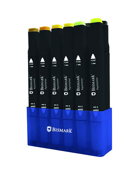 ESTUCHE 12 ROTULADORES DOBLE PUNTA BISMARK 331975