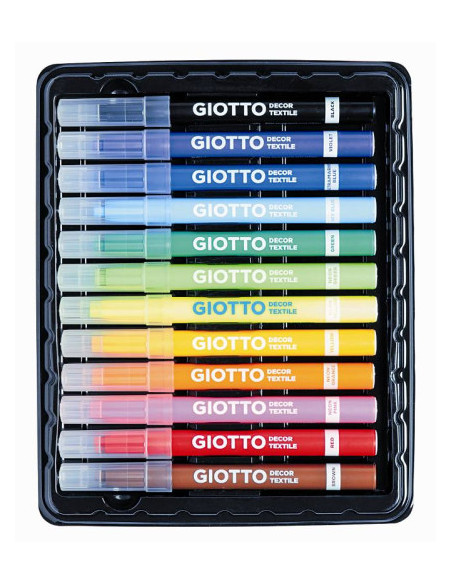 ROTULADORES GIOTTO DECO TEXTIL GIOTTO F49490000 ESTUCHE 12