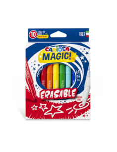 CAJA 10 ROTULADORES MÁGICOS BORRABLES CARIOCA 43182