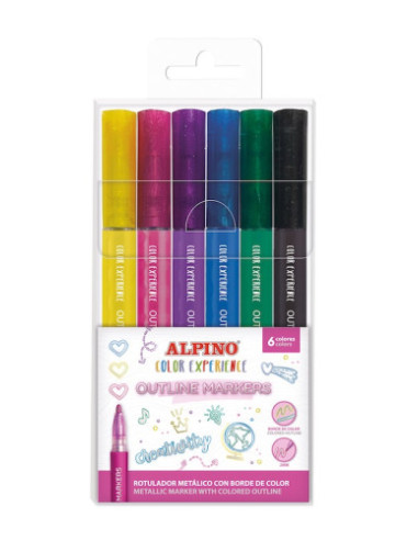 6 OUTLINE MARKERS ALPINO COLOR EXPERIENCE ALPINO AR001044