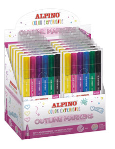 6 OUTLINE MARKERS ALPINO COLOR EXPERIENCE ALPINO AR001044 2