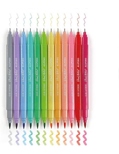 ESTUCHE 12 ROTULADORES PASTEL LETTERING KIT ALPINO AR001093