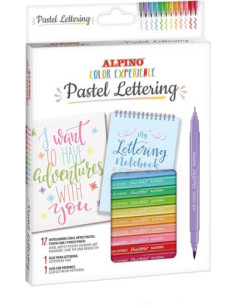 ESTUCHE 12 ROTULADORES PASTEL LETTERING KIT ALPINO AR001093 2