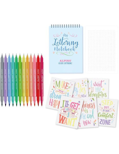 ROTULADORES PASTEL LETTERING KIT ALPINO...