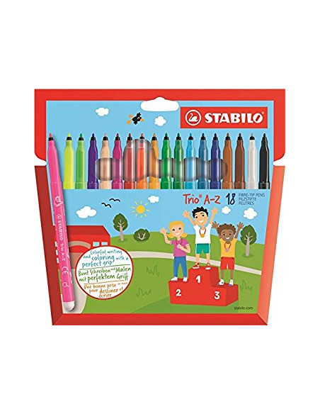 ESTUCHE 18 ROTULADORES PUNTA FINA 0