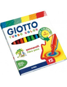 ESTUCHE 12 ROTULADORES TURBO COLOR GIOTTO F416000