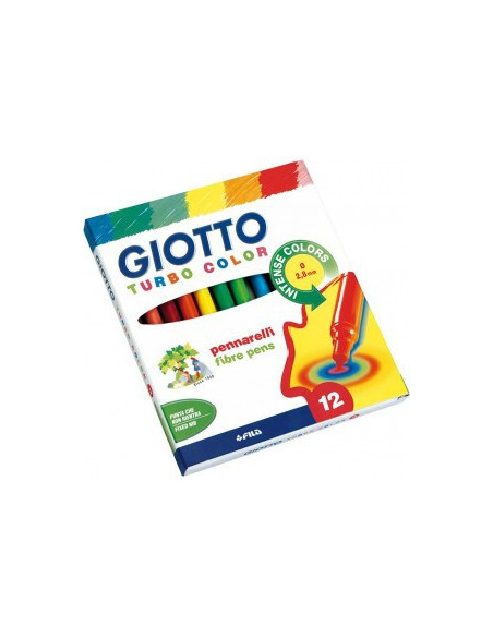 ESTUCHE 12 ROTULADORES TURBO COLOR GIOTTO F416000