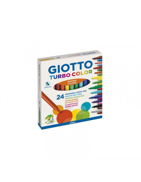 ESTUCHE 24 ROTULADORES TURBO COLOR GIOTTO F417000