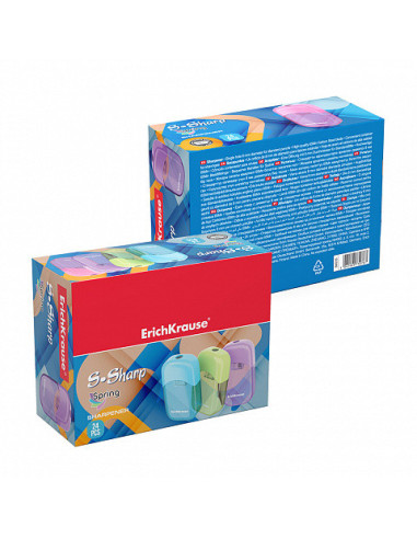 SACAPUNTAS DE PLÁSTICO S-SHARP CON DEPÓSITO,...