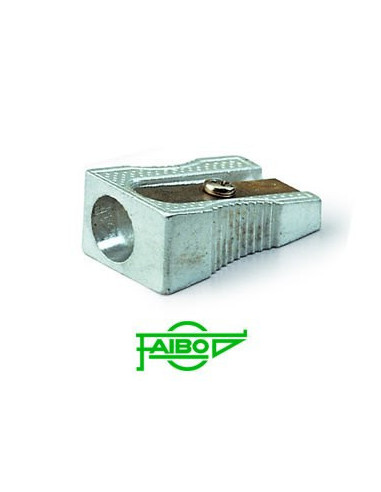 SACAPUNTAS METALICO SIMPLE CON FORMA DE CUÑA...