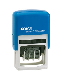 SELLO DE ENTINAJE S 220 4MM ESPAÑOL AZUL/AZUL COLOP 136429