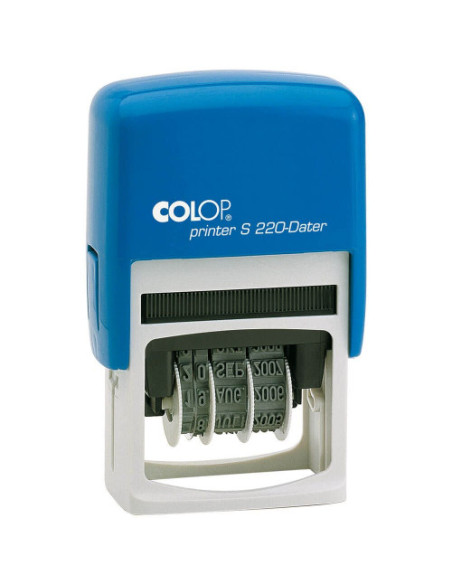 SELLO DE ENTINAJE S 220 4MM ESPAÑOL AZUL/AZUL COLOP 136429