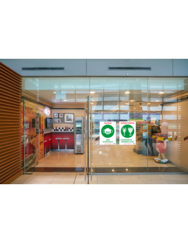 SEÑALES ADHESIVOS PREIMPRESO  "ENTRADA...