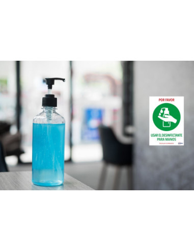 SEÑALES ADHESIVOS PREIMPRESO  "USAR...