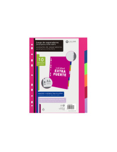 JUEGO SEPARADORES POLIPROPILENO EXTRA FUERTE 10 POSICIONES CARCHIVO 49051099