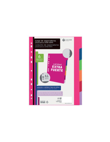 SEPARADORES POLIPROPILENO EXTRA FUERTE 6...