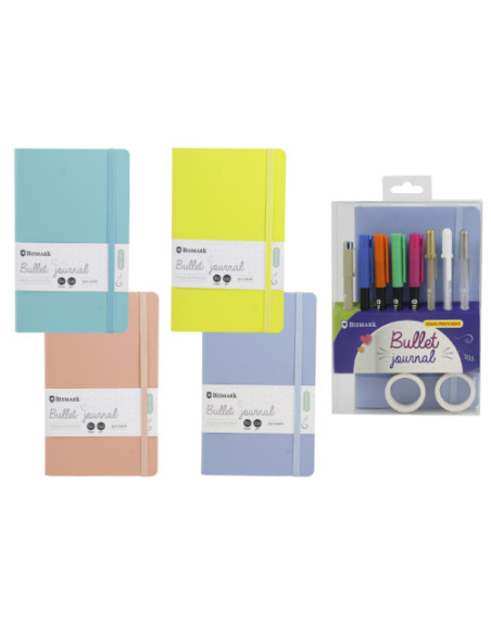 SET  LIBRETA BULLET SOFT +  ROTULADORES PINCEL Y BOLIGRAFOOS BISMARK INGRAF 330619