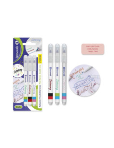 SET 3 ROTULADORES LETTERING DE DOBLE LINEA BICOLOR BISMARK 330009 2