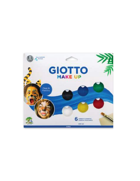 SET 6 DE PINTURA FACIAL COSMÉTICA 5 ML CLASSIC COLOURS GIOTTO F476300