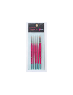 SET 6 PINCELES Nº.0 PELO SINT/MANGO CORTO/REDONDO WONDER ART BY PRYSE 6111000
