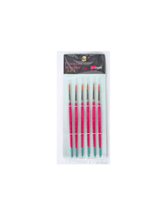 SET 6 PINCELES Nº.10 PELO SINT/MANGO CORTO/REDONDO WONDER ART BY PRYSE 6111010