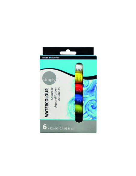 SET ACUARELAS 6 X 12ML SIMPLY DALER ROWNEY D134500006