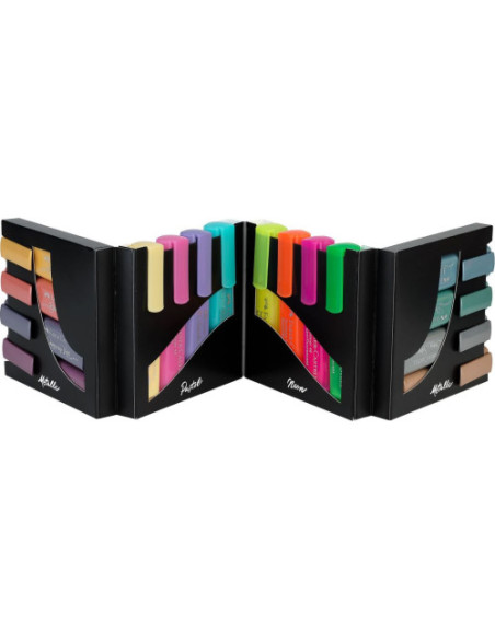 SET DE MESA 16 MARCADORES TEXTLINER 46 FABER CASTELL 254603